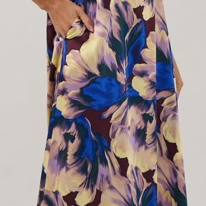 Glena Pleated Maxi Dress Irelia Floral