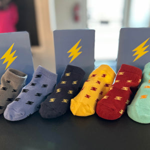 6 Pack of Bolt Socks, 2 styles