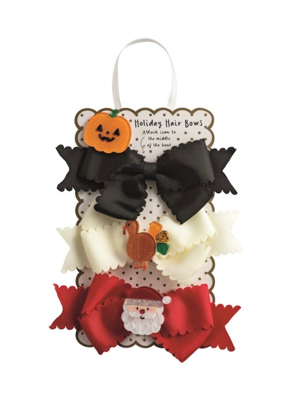 My first holiday bows set
