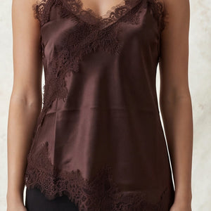 V-neck Lace Trim Camisole Top, 3 colors
