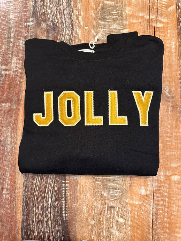 Black and Gold Jolly Sweatshirt X