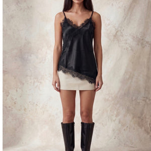 V-neck Lace Trim Camisole Top, 3 colors