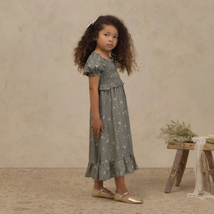MAGGIE DRESS EUCALYPTUS FRENCH FLORAL