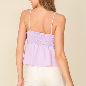 Lavender bow tank