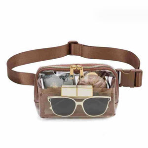 CLEAR CROSS BODY SLING MESSENGER FANNY PACK, 3 COLORS