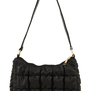Puffer Quilted Leather Bag, 3 Colors