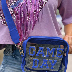 GAME DAY Pattern Clear Shoulder Bag, 2 colors