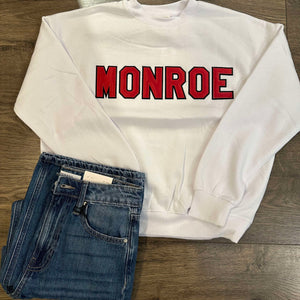 Monroe white sweatshirt