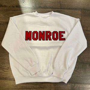 Monroe white sweatshirt