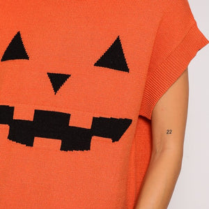 Halloween Pumpkin Sweater Top