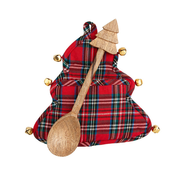 TARTAN TREE POT HOLDER SET, 2 COLORS