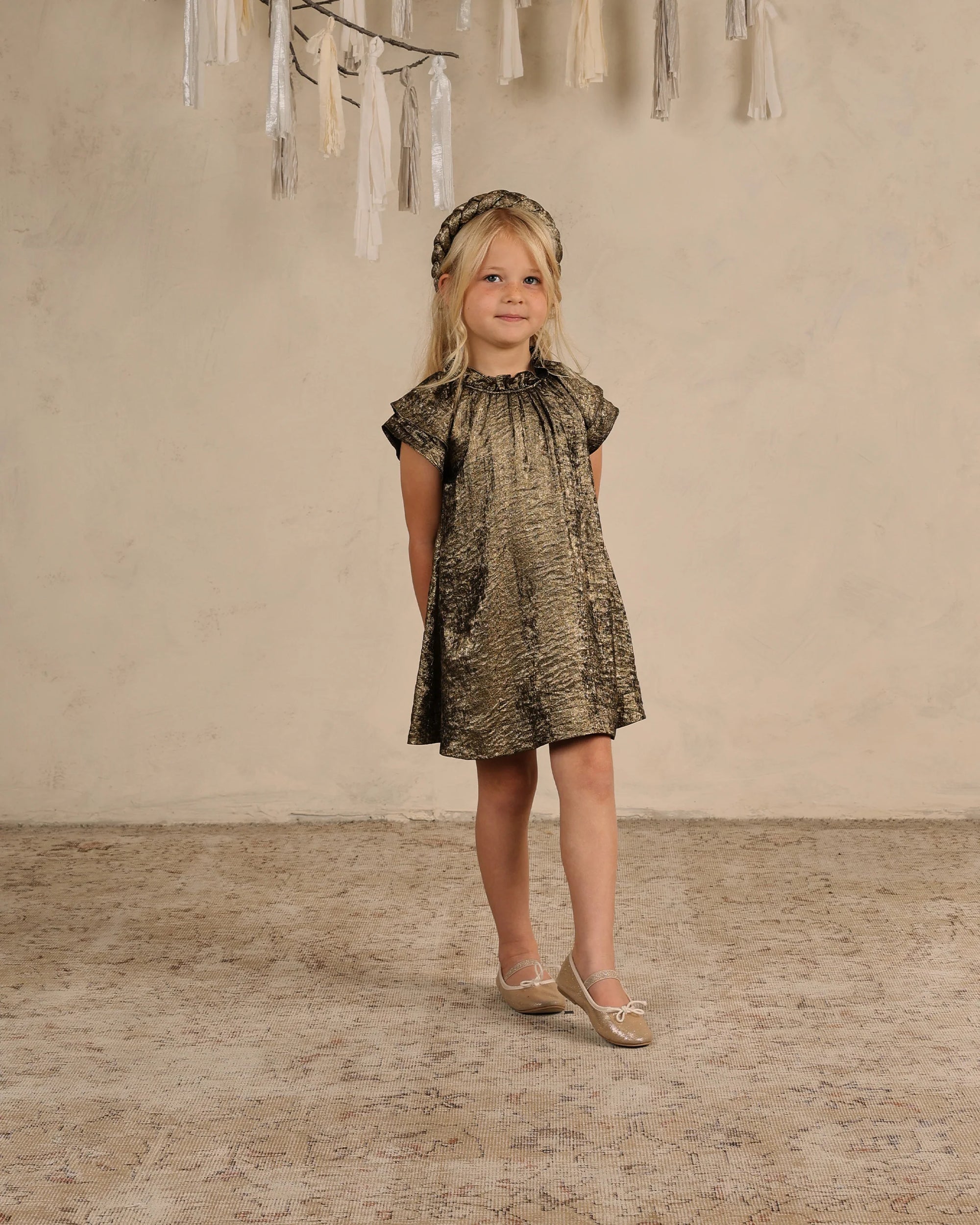 ISABELLA DRESS || GOLD – Sofi Stella Women's & Children's Boutique