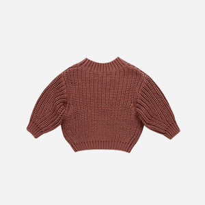 QM Chunky Cranberry Sweater