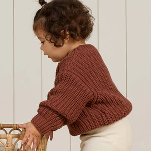 QM Chunky Cranberry Sweater