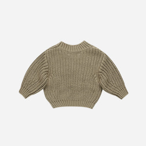 QM Olive Chunky Knit Sweater