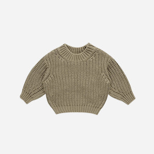 QM Olive Chunky Knit Sweater