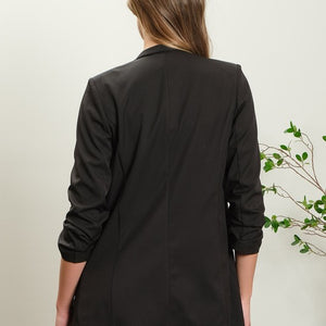 Black 3/4 sleeve blazer