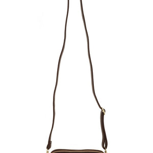 CG Buckle PU Leather Crossbody Bag