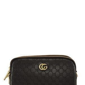 CG Buckle PU Leather Crossbody Bag