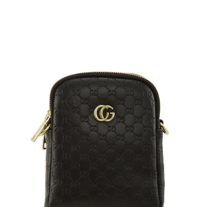 CG Buckle PU Leather Crossbody Bag