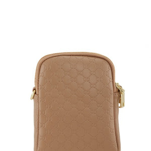 CG Buckle PU Leather Crossbody Bag