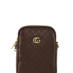 CG Buckle PU Leather Crossbody Bag