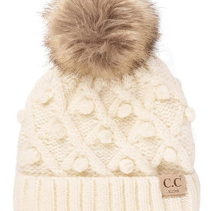 C.C bobble beanie kids hat