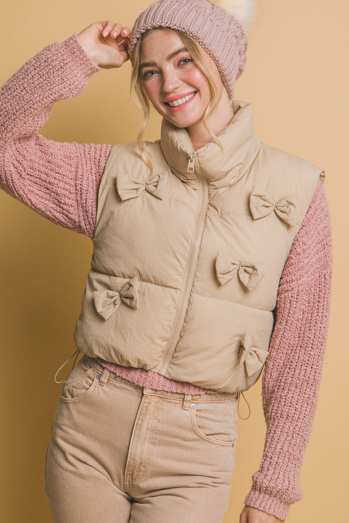 Bow Puffer Vest