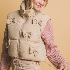 Bow Puffer Vest