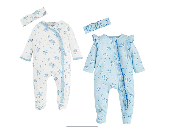 DITSY FLORAL SLEEPER & HEADBAND SET