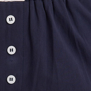 Navy wide leg pants