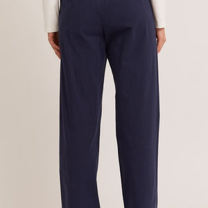 Navy wide leg pants