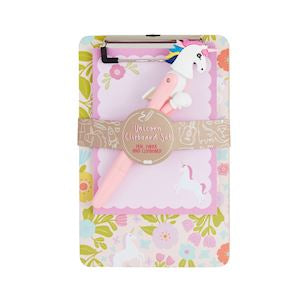 UNICORN PEN & CLIPBOARD SETS