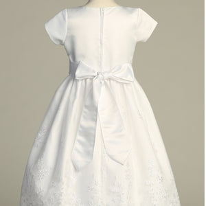 SP216 CAP SLEEVE FIRST COMMUNION DRESS