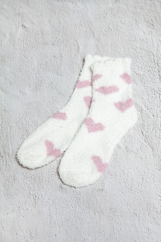 WARM CHINLON SOFT FLEECE FUZZY SOCKS, 4 STYLES