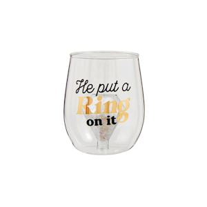 Engaged Wine Glass, 2 styles