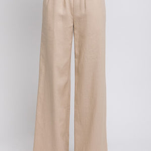 Khaki linen pant