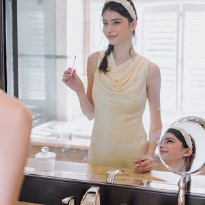 Pale yellow dress