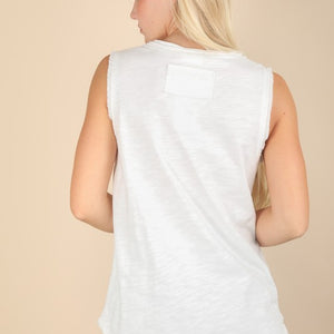 Solid Knit Sleeveless Comfy Top