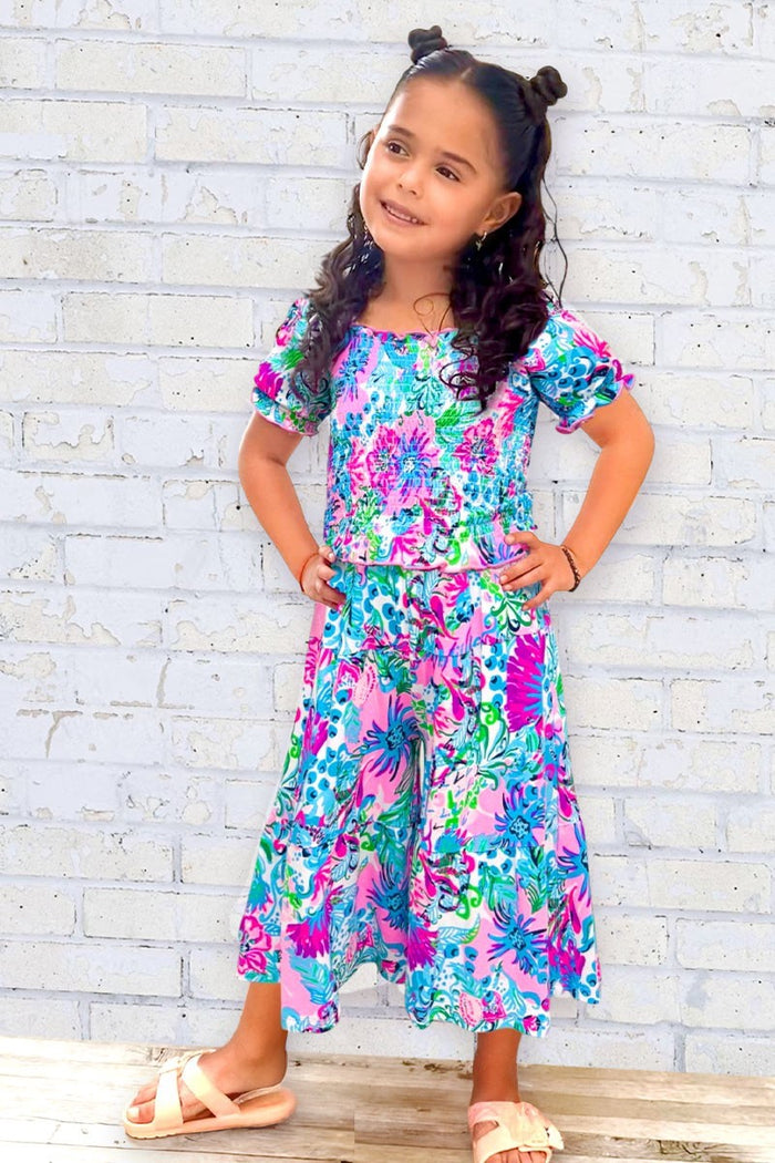 Toddler's 2 Pc Gaucho Pant Set
