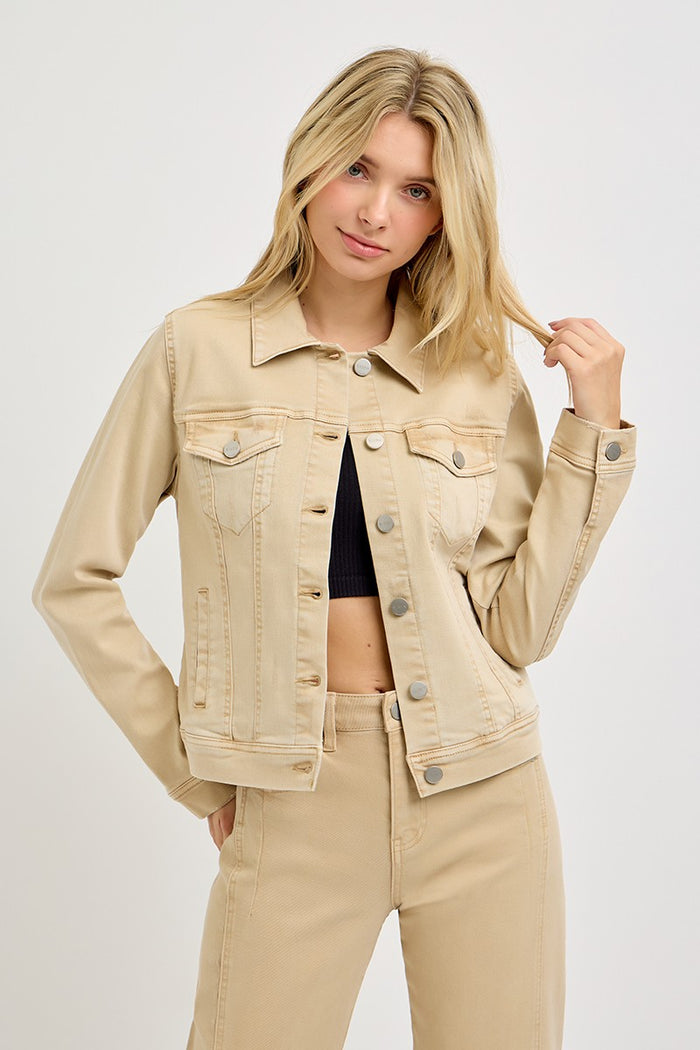 Vintage Washed Jacket Latte