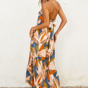 Destinations Strapless Tie Back Maxi Dress
