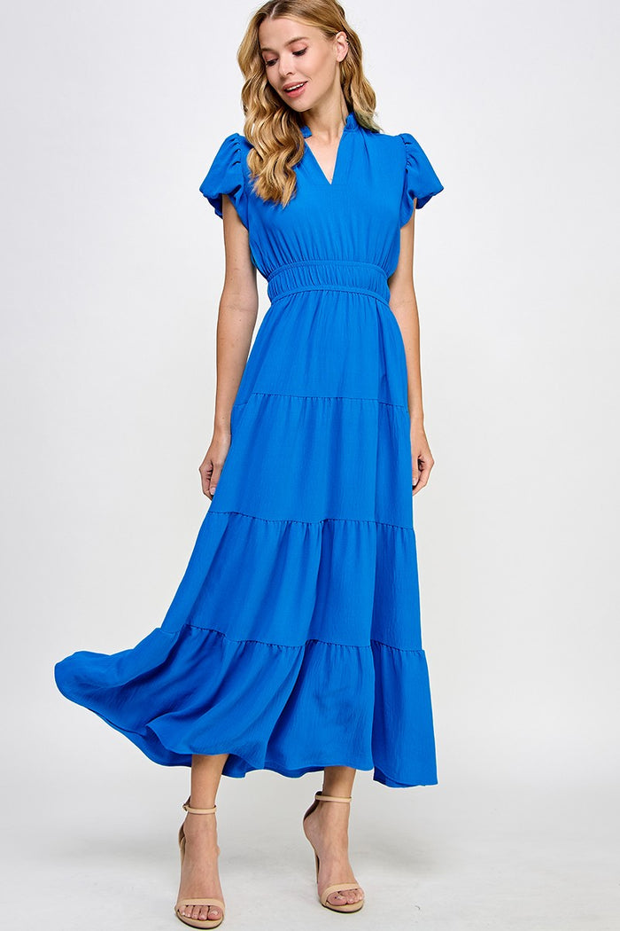 Royal Blue Ruffle Maxi Dress Sofi Stella Women's & Children's Boutique Royal Blue Ruffle Maxi Dress Sofi Stella Women's & Children's Boutique
