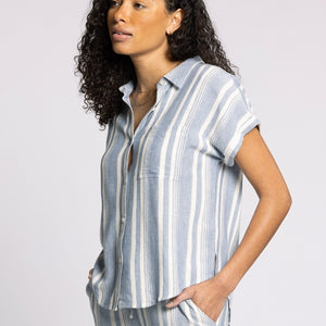 Benny blue/white stripe shirt
