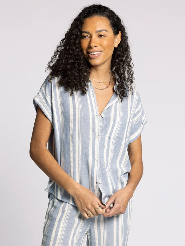 Benny blue/white stripe shirt