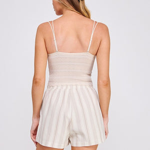Off white scallop bralette