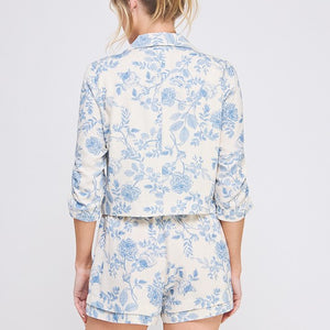 Blue blossom blazer