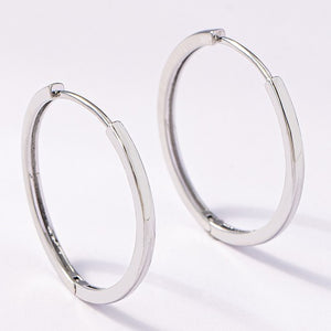 THIN HOOP EARRING (GOLD OR SILVER)