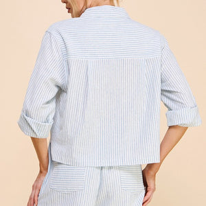 Blue stripe shirt