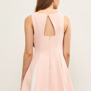 Pink Hidden pleated dress